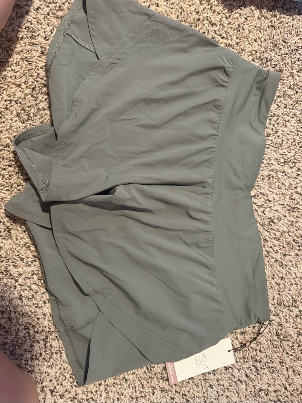 NWT/ CALLA Women’s Athletic Shorts - Olive Green